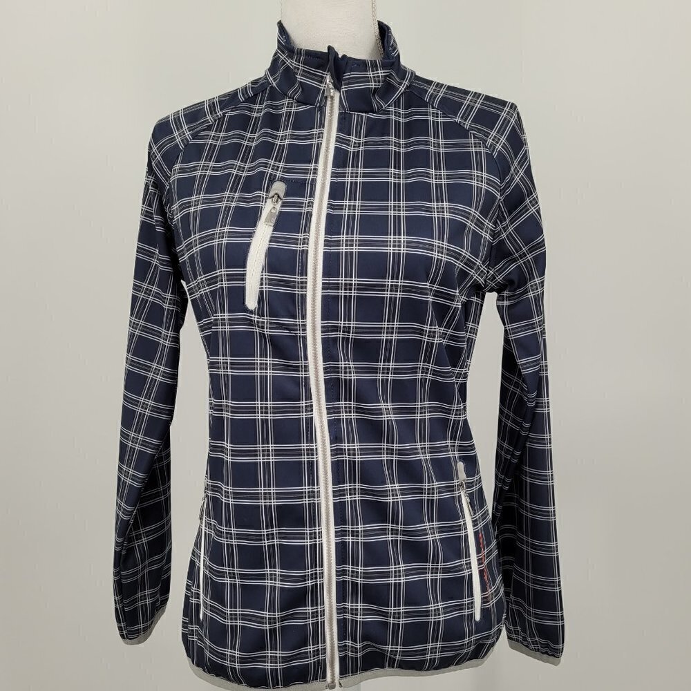 Stormpack Navy Plaid Softshell Jacket - image 1